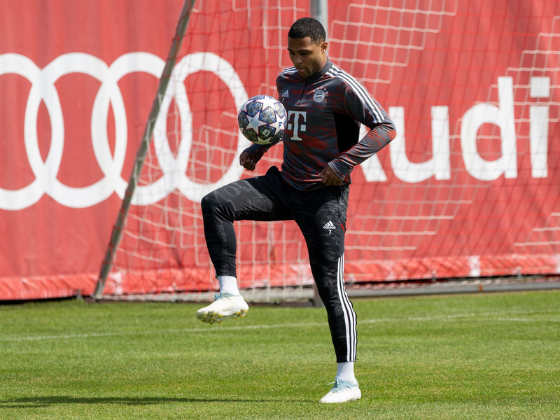 Ist zurück im Bayern-Training: Serge Gnabry. - Foto: Ulrich Gamel/Kolbert-Press/dpa