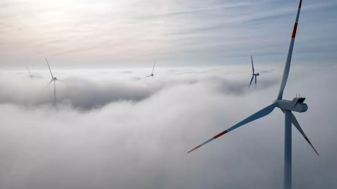 Windräder in einem Windpark westlich von Halle. - Bild: Jan Woitas/dpa