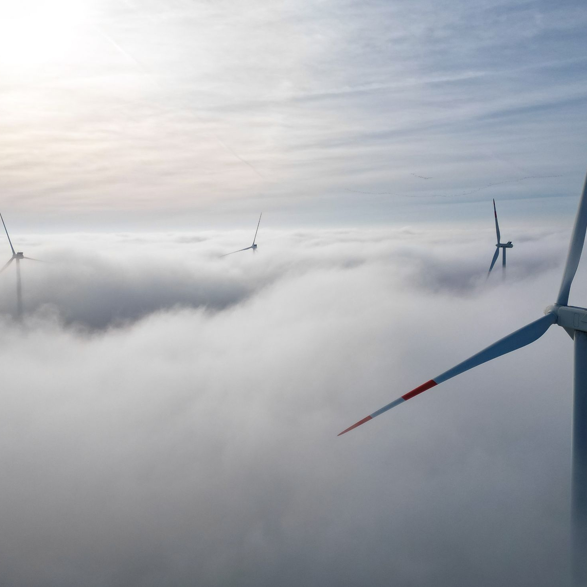 Windräder in einem Windpark westlich von Halle. - Foto: Jan Woitas/dpa