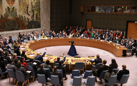 Auf dem Weltsicherheitsrat lag immenser Druck, nach Wochen der Verhandlungen um eine gemeinsame Position zu handeln. - Foto: Xie E/XinHua/dpa