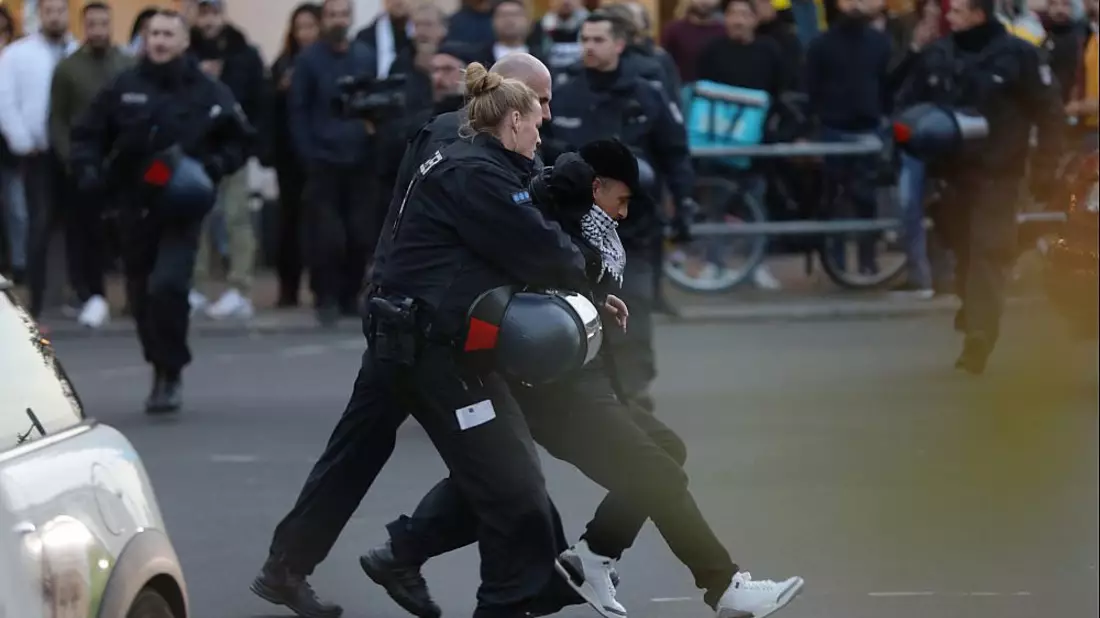 Verbotene Pro-Palästina-Demo (Archiv) - Bild: über dts Nachrichtenagentur