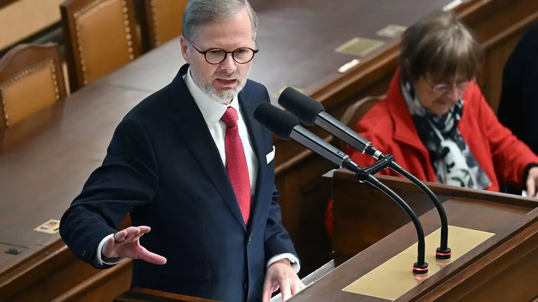 Tschechiens Ministerpräsident Petr Fiala. - Bild: Øíhová Michaela/CTK/dpa