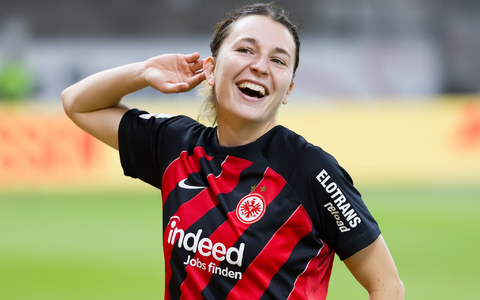 Frankfurter Matchwinnerin gegen Sparta Prag: Barbara Dunst. - Foto: Jürgen Kessler/dpa