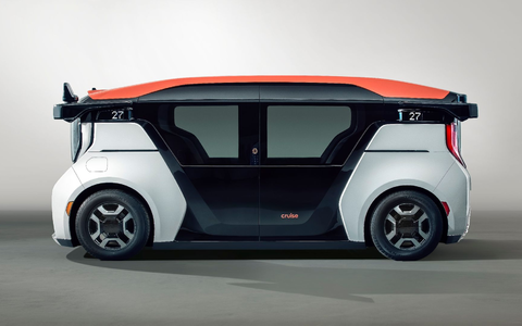 Honda entwickelte die selbstfahrenden «Origin»-Fahrzeuge mit, die zunächst in den USA im Robotaxi-Dienst von Cruise eingesetzt werden sollen. - Foto: Cruise/dpa