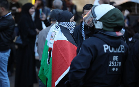 Verbotene Pro-Palästina-Demo am 18.10.2023 - Foto: über dts Nachrichtenagentur