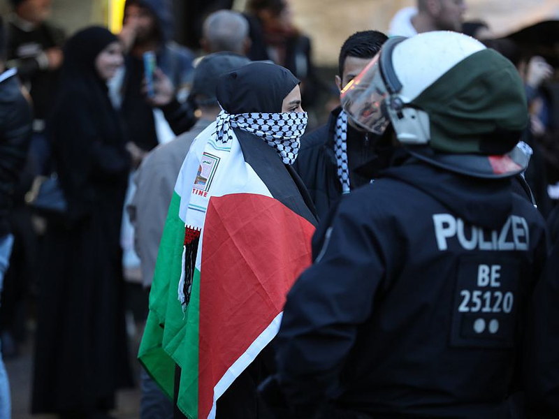 Verbotene Pro-Palästina-Demo am 18.10.2023 - Foto: über dts Nachrichtenagentur