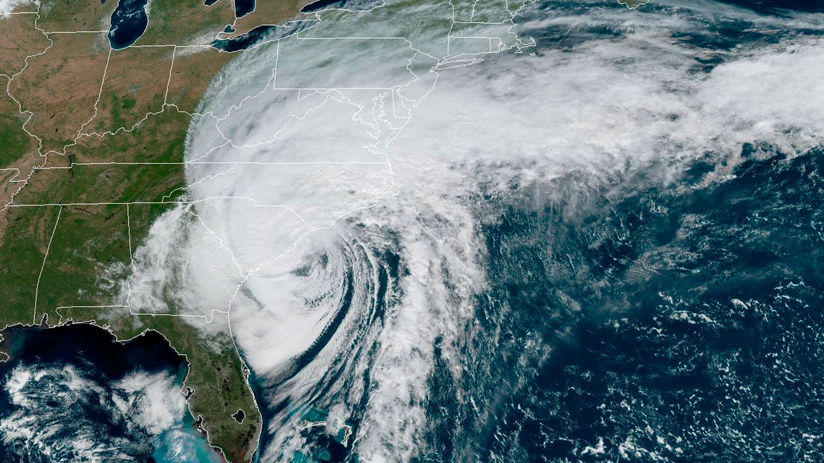 Hurrikan «Ian» über der Küste des US-Bundesstaats South Carolina. - Foto: -/NOAA/AP/dpa