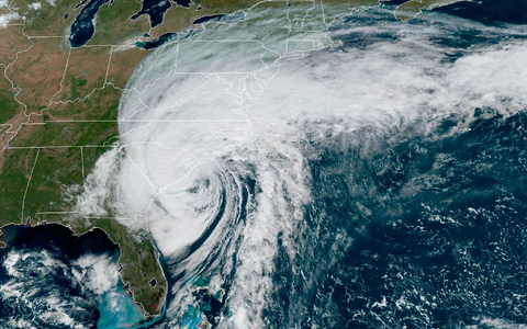 Hurrikan «Ian» über der Küste des US-Bundesstaats South Carolina. - Foto: -/NOAA/AP/dpa