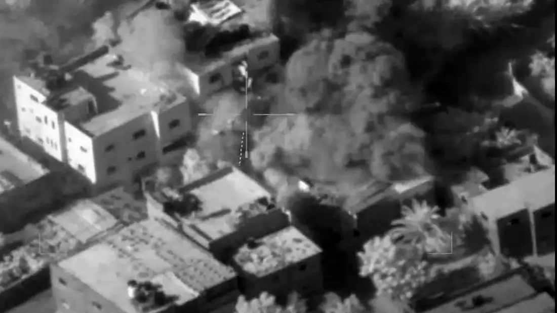 Luftschlag der israelischen Armee am 19.10.2023 - Bild: über dts Nachrichtenagentur