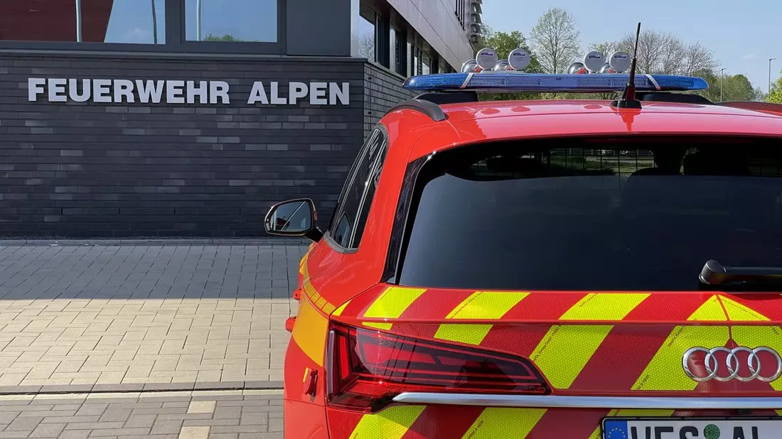 FW Alpen: Verkehrsunfall mit zwei Pkw - Bild: presseportal.de
