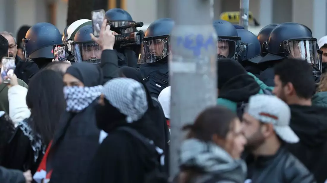Verbotene Pro-Palästina-Demo am 18.10.2023 - Bild: über dts Nachrichtenagentur