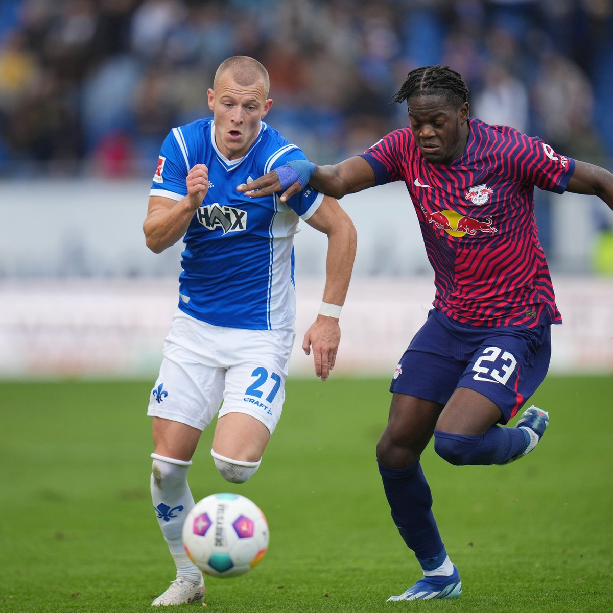 Darmstadt 98 verliert nach zuvor zwei Siegen in Folge mit 1:3 gegen RB Leipzig. - Foto: Thomas Frey/dpa