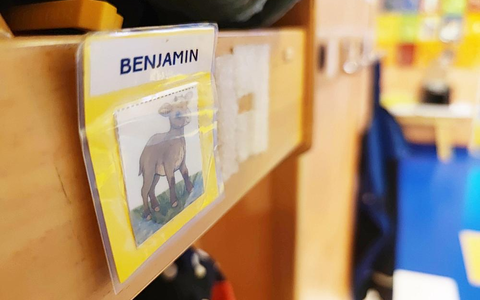 Namensschild in einer Kita (Archiv) - Foto: über dts Nachrichtenagentur