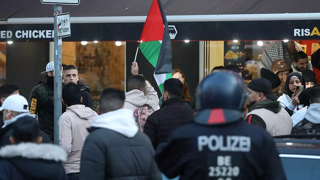 Verbotene Pro-Palästina-Demo am 18.10.2023 - Bild: über dts Nachrichtenagentur