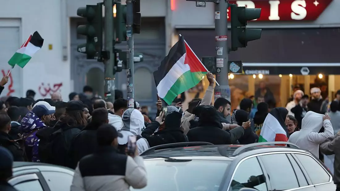 Verbotene Pro-Palästina-Demo am 18.10.2023 - Bild: über dts Nachrichtenagentur