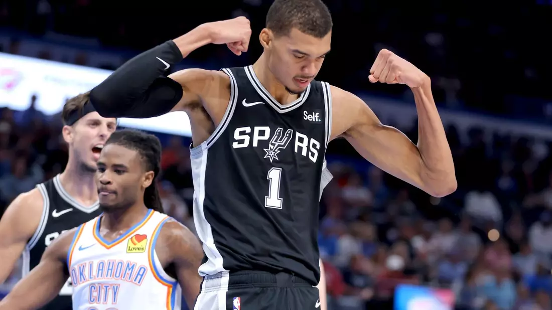 Victor Wembanyama von den San Antonio Spurs gilt als größtes NBA-Versprechen seit LeBron James. - Bild: Sarah Phipps/AP/dpa