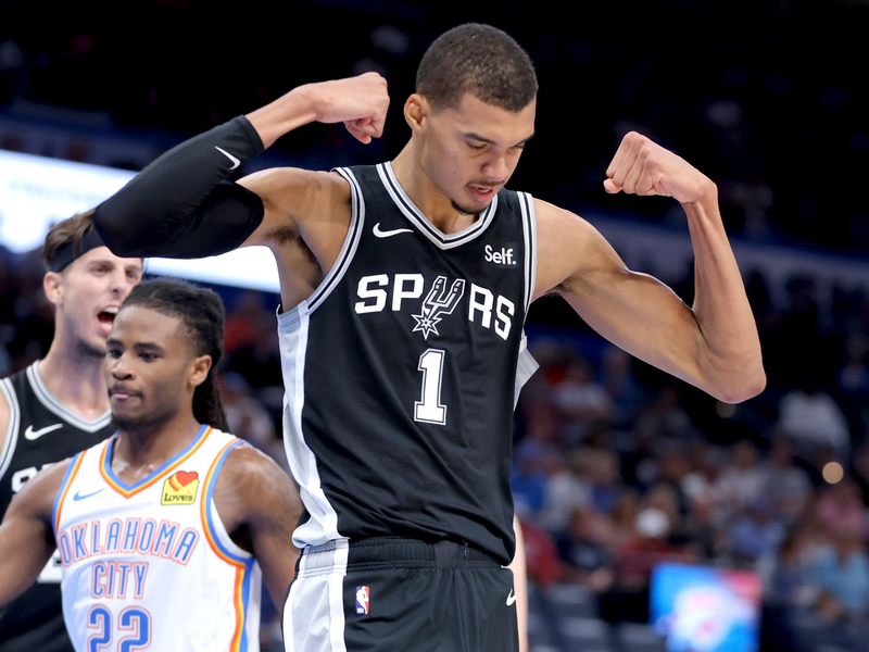 Victor Wembanyama von den San Antonio Spurs gilt als größtes NBA-Versprechen seit LeBron James. - Foto: Sarah Phipps/AP/dpa