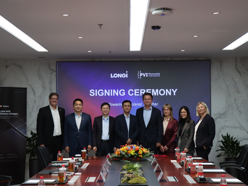 1,5-GW-Liefervertrag: LONGi und PV International unterzeichnen Vereinbarung über Lieferung von Solarmodulen inklusive der Rückkontaktmodule Hi-MO X6 - Foto: presseportal.de
