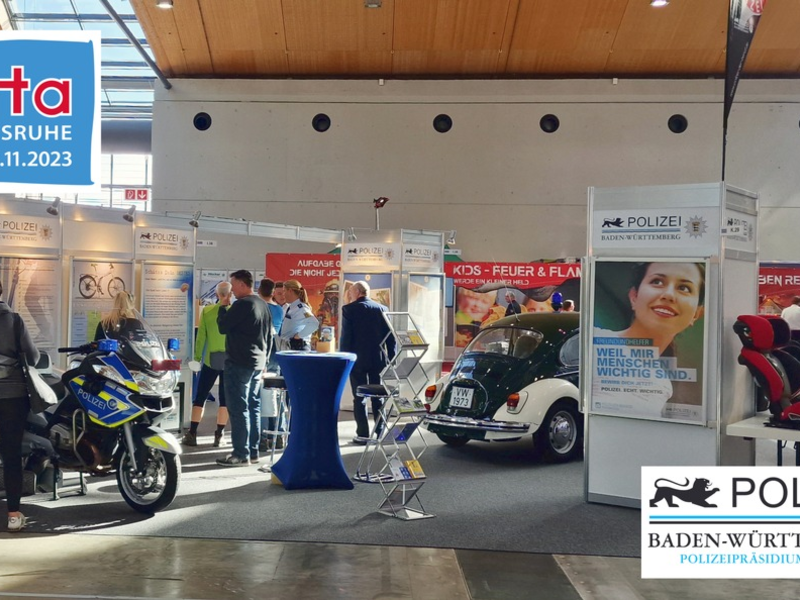POL-KA: Vielseitiges Informationsangebot der Polizei Karlsruhe auf der offerta 2023 - Foto: presseportal.de
