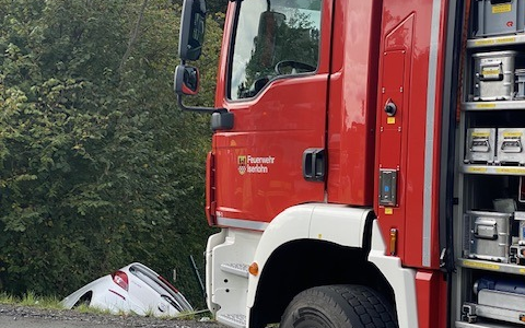 FW-MK: Verkehrsunfall auf der Seilerseestraße - Foto: presseportal.de