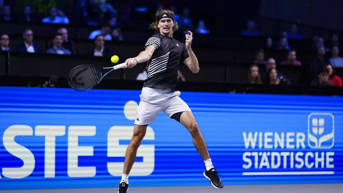 Alexander Zverev unterlag Andrej Rubljow in Wien in drei Sätzen. - Bild: Eva Manhart/APA/dpa