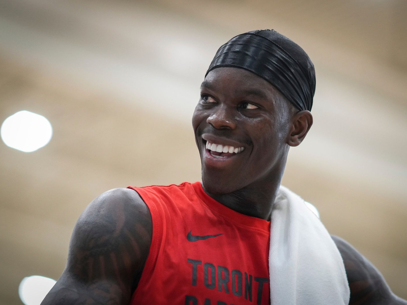 Dennis Schröder spielt in der NBA für die Toronto Raptors. - Foto: Darryl Dyck/The Canadian Press/AP/dpa