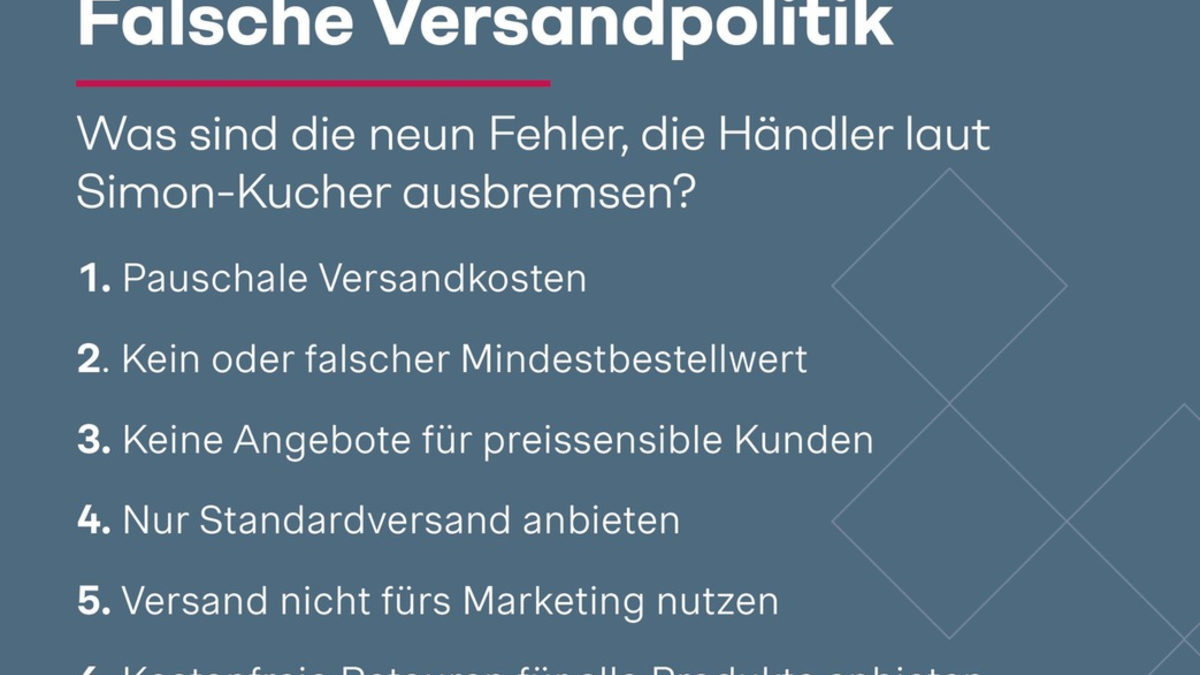 Versandkosten: Neun Fehler, die Händler ausbremsen - Foto: presseportal.de