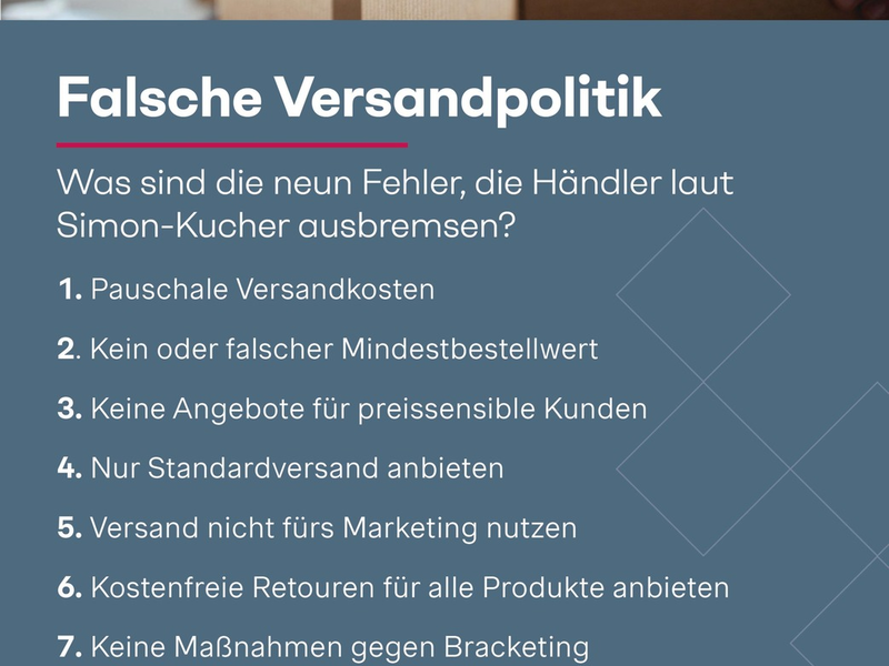 Versandkosten: Neun Fehler, die Händler ausbremsen - Foto: presseportal.de