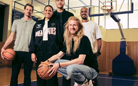 Alex Schlüter Ireti Amojo Patrick Femerling Christoph Icke Dommisch Alex King ran NBA - Foto: ProSieben/Christoph Köstlin, presseportal.de