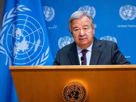 Der Generalsekretär der Vereinten Nationen, António Guterres. - Foto: Craig Ruttle/AP/dpa