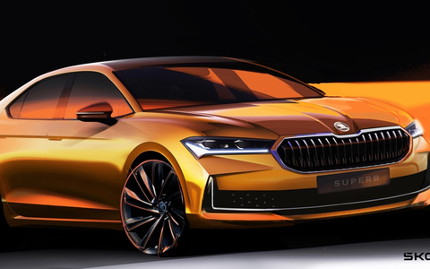 Škoda Auto veröffentlicht Exterieurskizzen der vierten Superb-Generation - Foto: presseportal.de