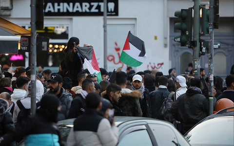 Verbotene Pro-Palästina-Demo (Archiv) - Foto: über dts Nachrichtenagentur