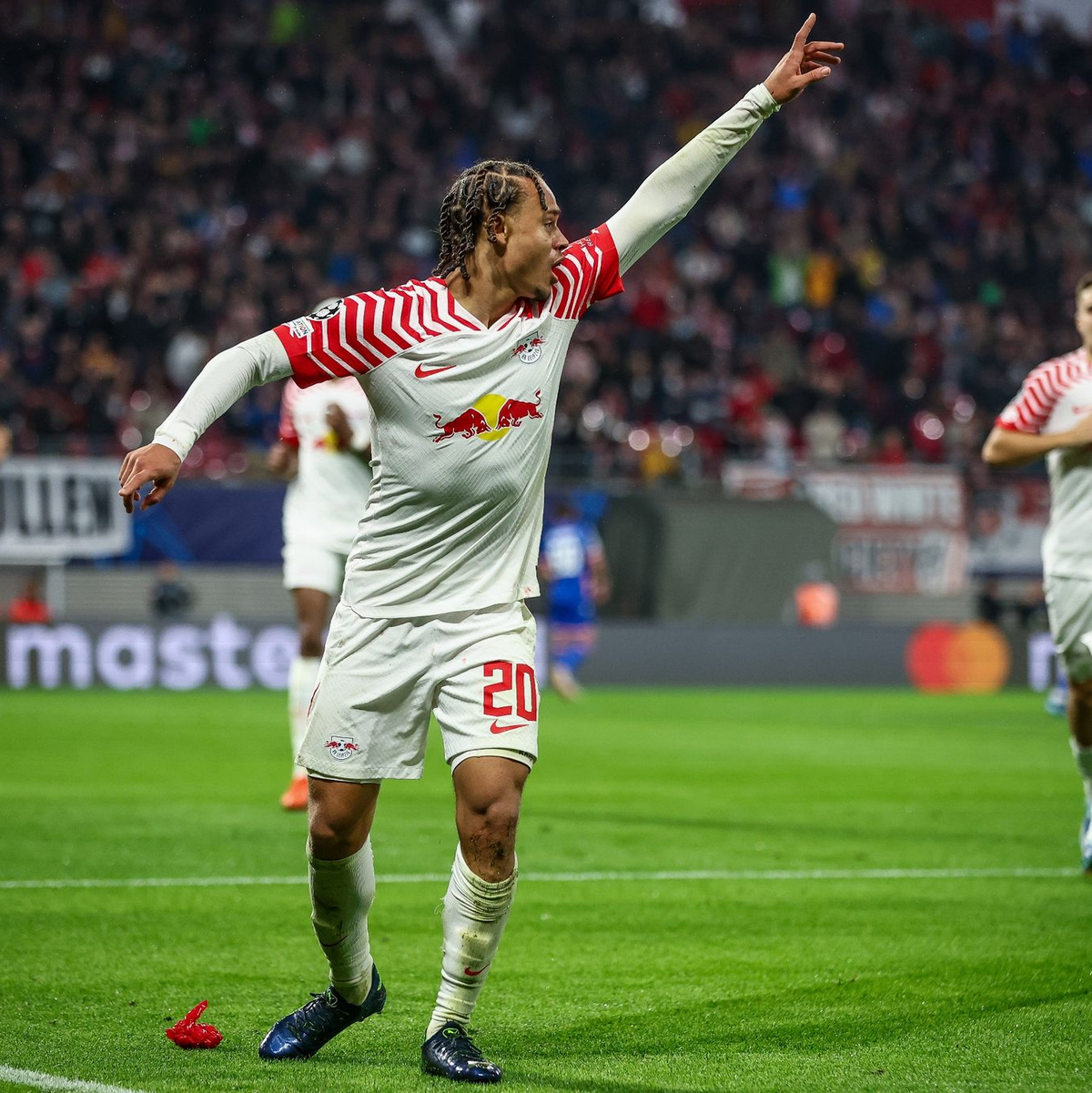 Xavi Simons sorgte beim RB-Sieg gegen Belgrad für die Vorentscheidung. - Foto: Jan Woitas/dpa