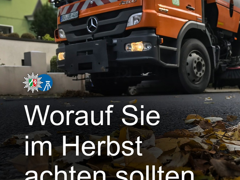 POL-BO: Sicher unterwegs im Herbst: Vier Tipps der Polizei - Foto: presseportal.de