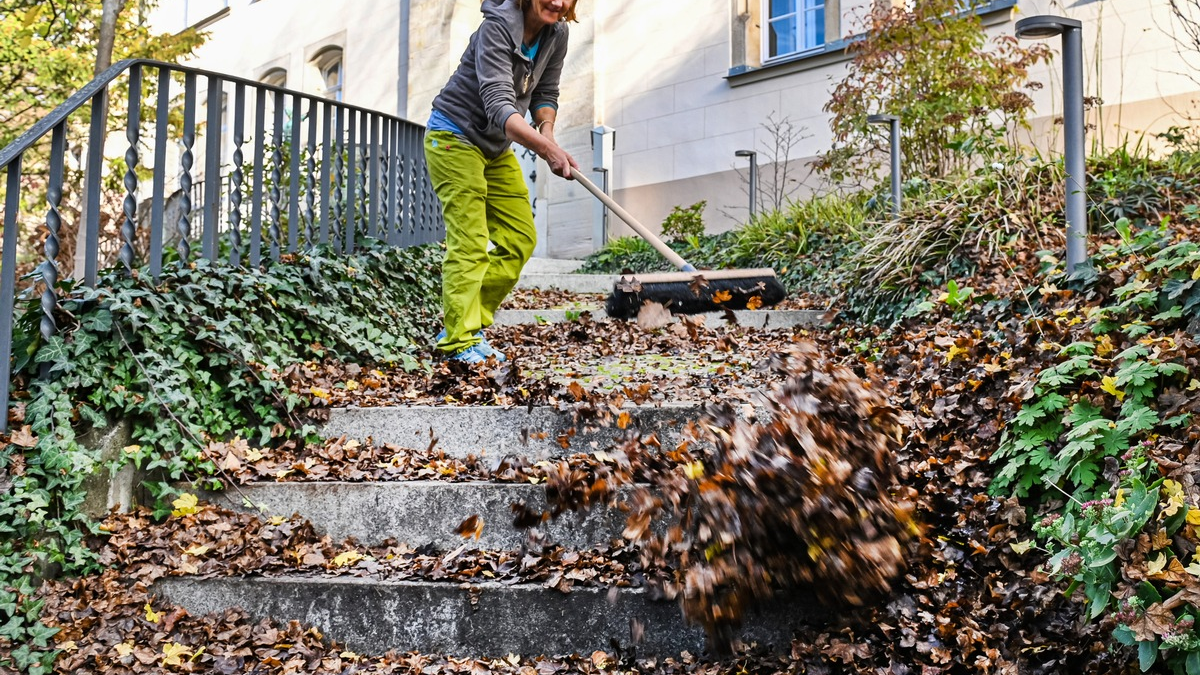 Herbst: Wer muss Bürgersteig vom Laub freihalten? - Foto: presseportal.de