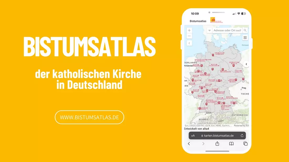 Online-Bistumsatlas zeigt Orte und Aktivitäten der katholischen Kirche in Deutschland - Bild: presseportal.de