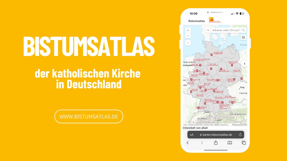 Online-Bistumsatlas zeigt Orte und Aktivitäten der katholischen Kirche in Deutschland - Foto: presseportal.de