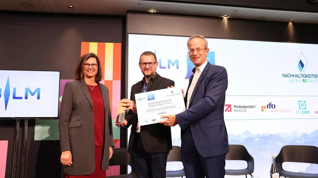 WEB.DE News/GMX News gewinnt den ersten Nachhaltigkeitspreis Medien Bayern Nachhaltigkeitspakt wächst: RTLZWEI wird weiterer Paktpartner - Bild: presseportal.de