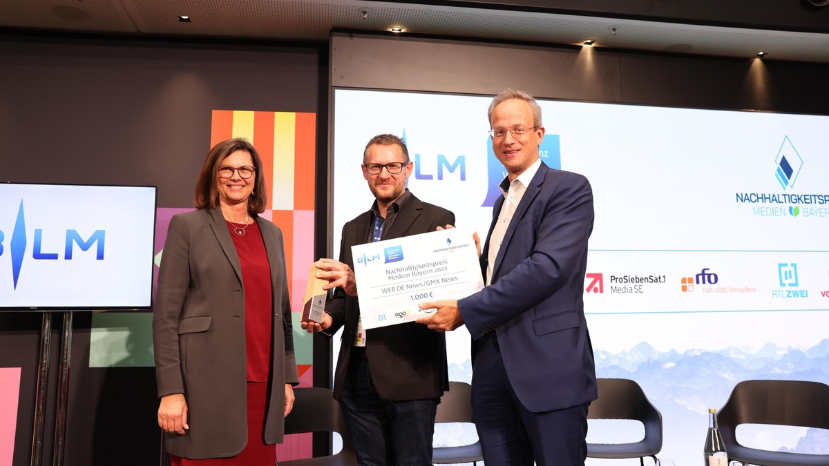 WEB.DE News/GMX News gewinnt den ersten Nachhaltigkeitspreis Medien Bayern Nachhaltigkeitspakt wächst: RTLZWEI wird weiterer Paktpartner - Foto: presseportal.de