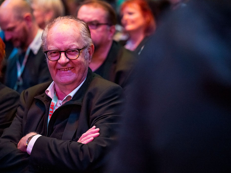 Stefan Paul bei der Verleihung des Hofer Filmpreises. - Foto: Daniel Vogl/dpa