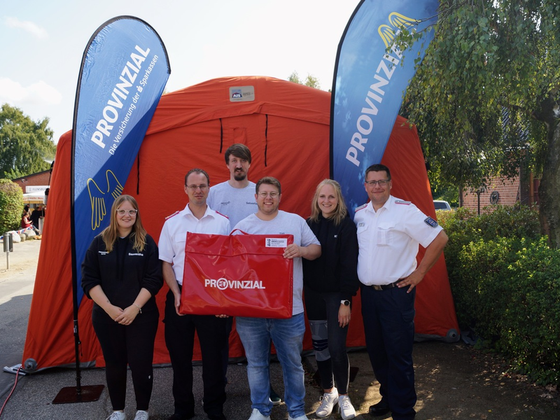 FW Eutin: Mobiler Rauchverschluss für die Feuerwehr Neudorf - Foto: presseportal.de