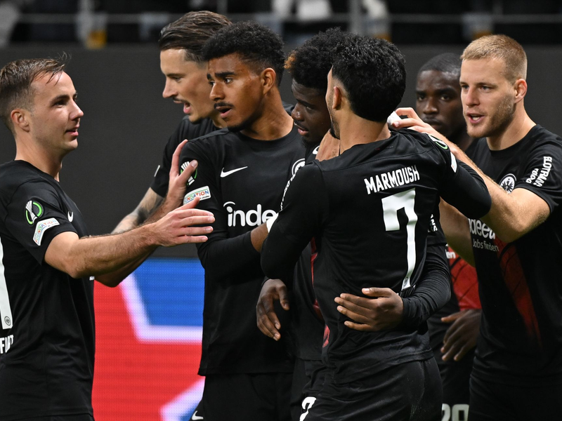 Die Eintracht setzte sich deutlich gegen HJK Helsinki durch. - Foto: Arne Dedert/dpa