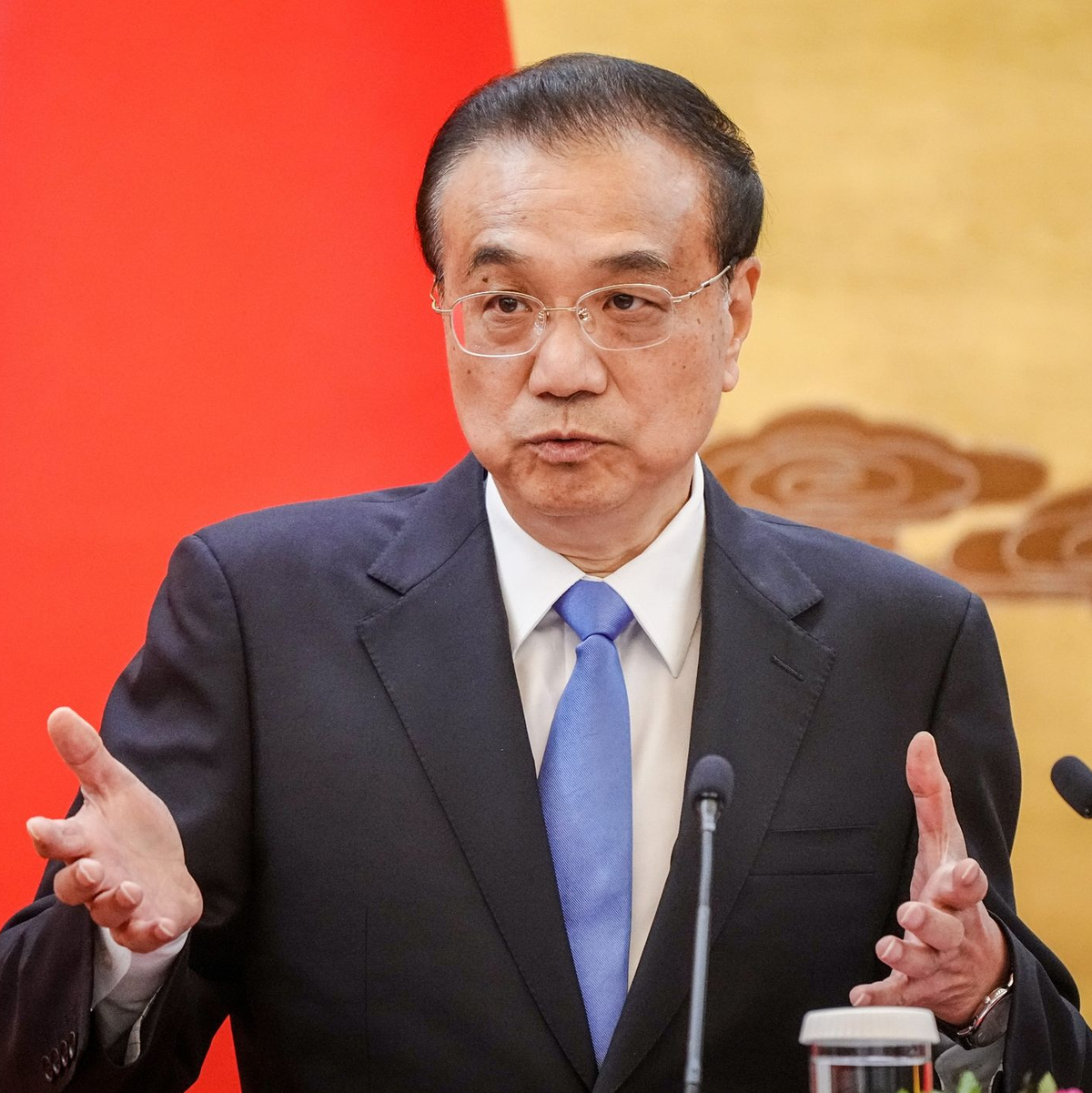 Li Keqiang, damals Ministerpräsident der Volksrepublik China, bei einer Pressekonferenz am 04.11.2022 in Peking. - Foto: Kay Nietfeld/dpa
