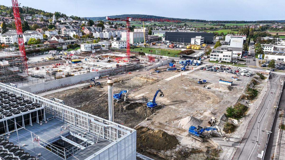 Green Metro-Campus Zürich geht in die nächste Bauetappe / Der Baustart von zwei weiteren Datacentern auf dem Metro-Campus Zürich ist erfolgt - Foto: presseportal.de