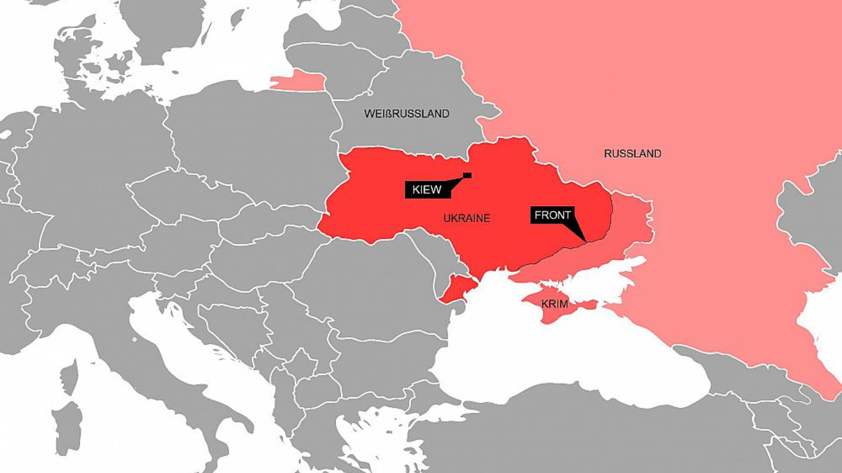 Frontverlauf in der Ukraine (Archiv) - Foto: über dts Nachrichtenagentur