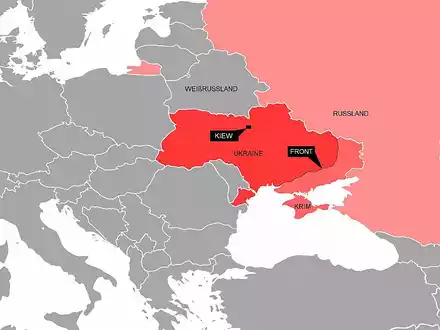 Frontverlauf in der Ukraine (Archiv) - Foto: über dts Nachrichtenagentur