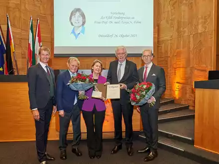 Ehrung für Ausnahme-Medizinerin Prof. Dr. med. Tanja N. Fehm / Klüh-Stiftung zeichnet Spezialistin für Gynäkologische Onkologie aus - Foto: presseportal.de