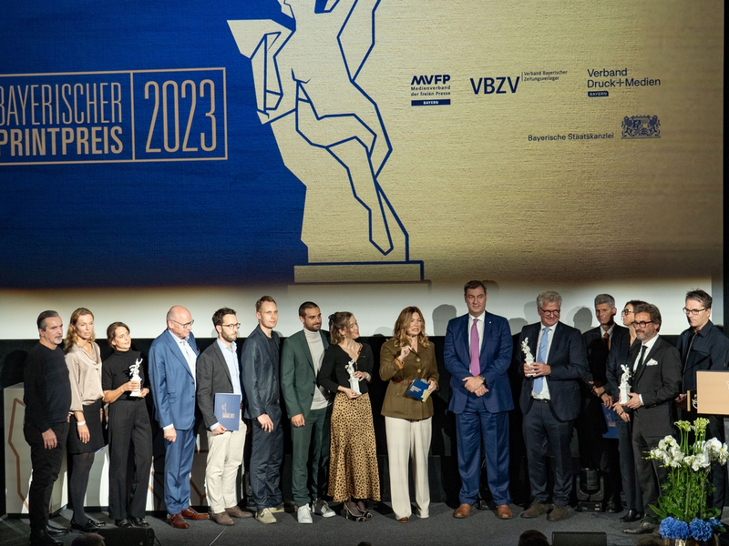 Bayerischer Printpreis 2023: Preisträger feierlich in München geehrt - Foto: presseportal.de