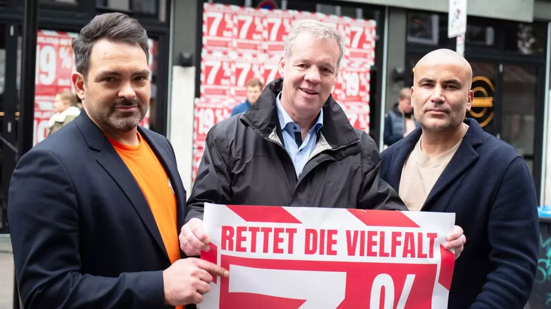 Aktionstag in Hamburg ein voller Erfolg / Initiative Vereint für die Gastro kämpft für Erhalt von 7 Prozent Mehrwertsteuer in der Gastronomie - Bild: presseportal.de