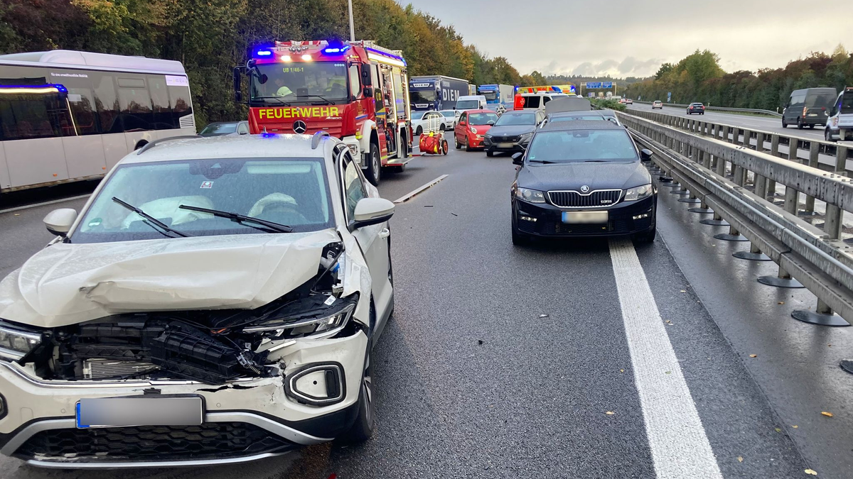 Am Freitagnachmittag fuhren auf der Autobahn 81 85 Fahrzeuge an 17 verschiedenen Unfallstellen aufeinander. - Foto: Jürgen Kümmerle/Heilbronner Stimme/dpa